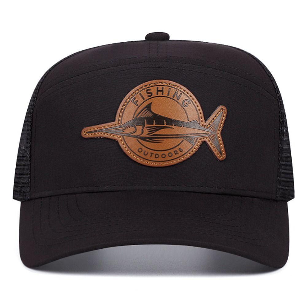 Shark Pattern Baseball Cap Adjustable Trucker Hat Summer Fishing Cap  Hip Hop