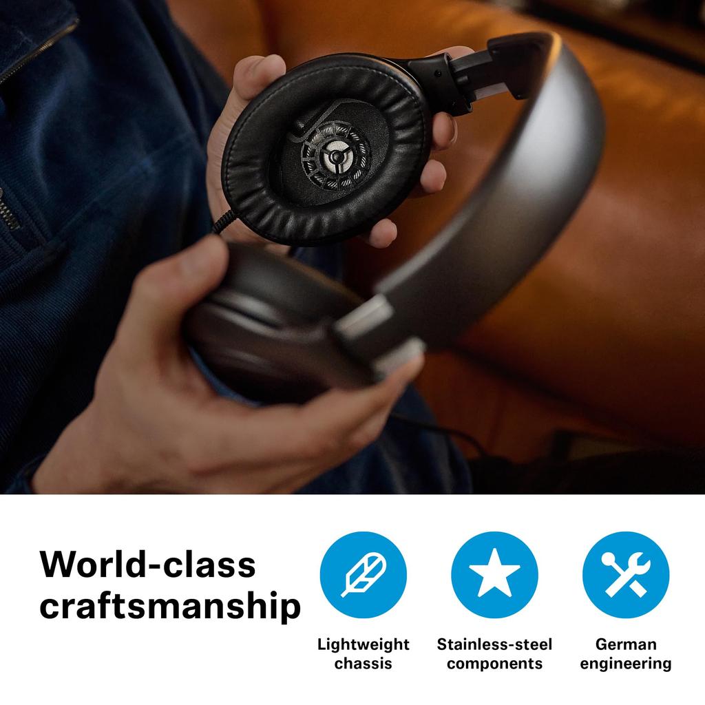 Sennheiser HD 620S Wired Headphones [VGP2025-2026 Gold Award] Black, Closed-back, Over-ear, High-Performance Transducer, Acoustic Foam, Ultra-light Vo