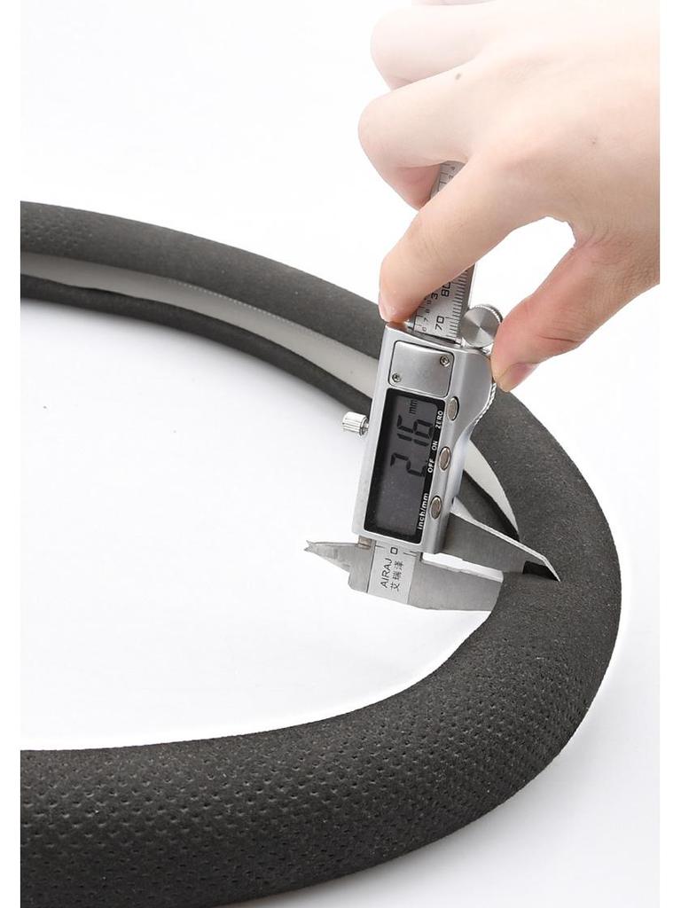 Suede & Genuine Leather Steering Wheel Cover for 9th & 10th Gen Accord - Ultra-Thin, All-Season