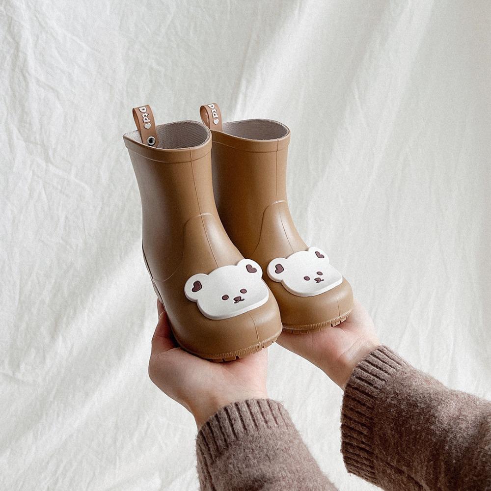 Children's Non-Slip Silicone Rain Boots - Cute Cartoon Design for Preschool and Primary