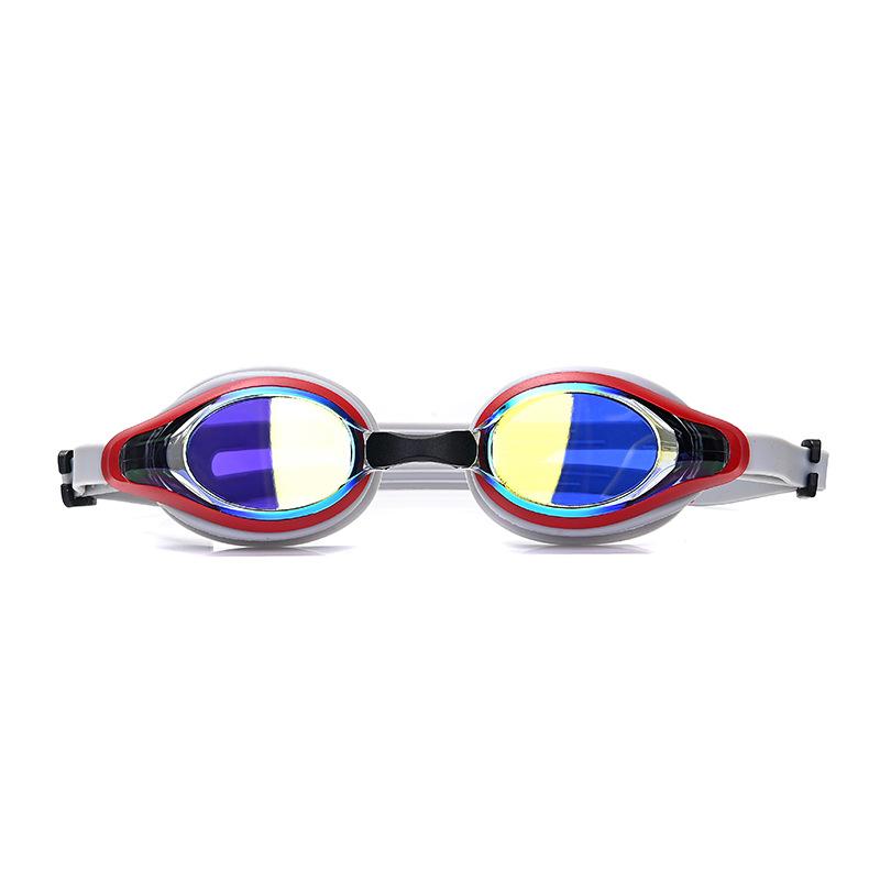 HD Schwimmbrille für Erwachsene, beschlagfreie galvanisierte Schwimmbrille, Brille für Männer und Frauen, wasserdichte Silikon-Schwimmbrille