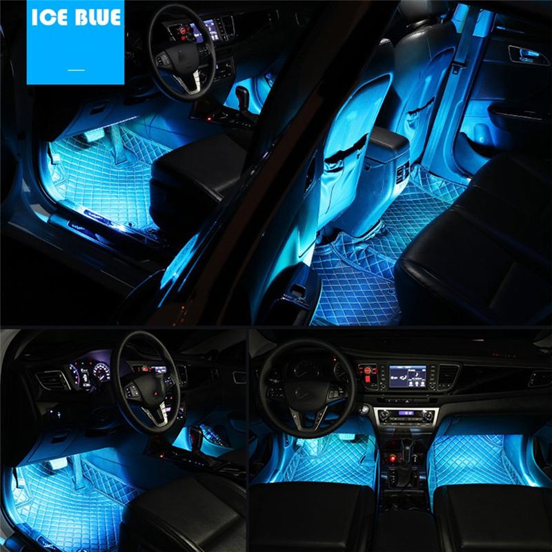 LED Lights For Motorcycle RGB APP Sound Control Moto Backlight Flexible Decoration Light 72