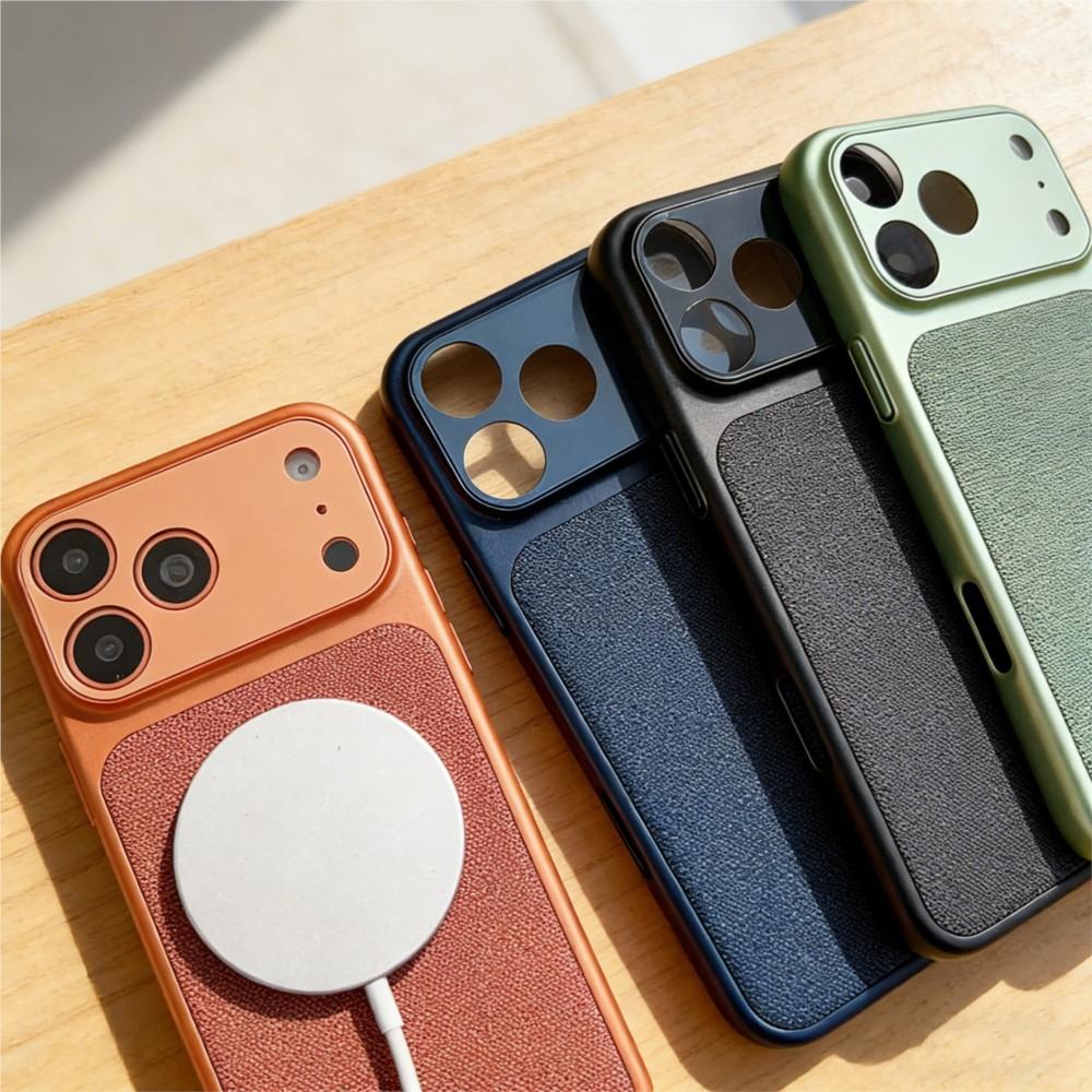Tech Woven Fabric Leather Color Case for iPhone Air 17 16 15 14 13 12 11 Pro Max Matte Shockproof Camera Protection Cover