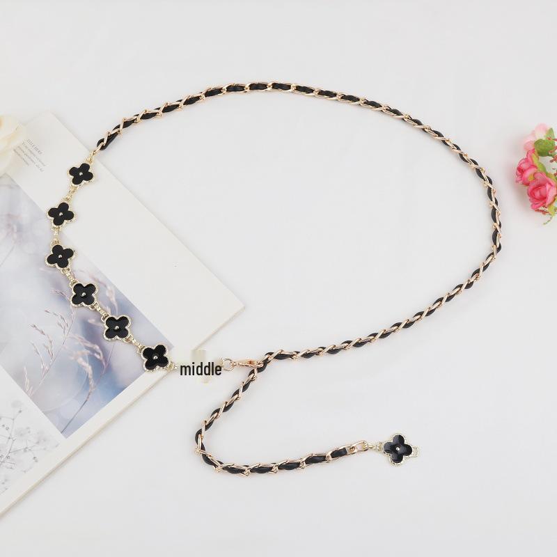 

Женская модная тонкая металлическая цепочка на талию для маленького черного платья