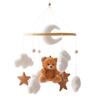 Baby Rattle Toy 0-12 Months Wooden Mobile On The Bed Newborn Music Box Bed Bell Hanging Toys Holder Bracket Infant Crib Boy Toys