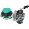 19mm Racing Carburetor with 58mm Air Filter for 2 Stroke Motorized DIrt Pit Pocket Bike 49cc 66cc 70cc 80cc