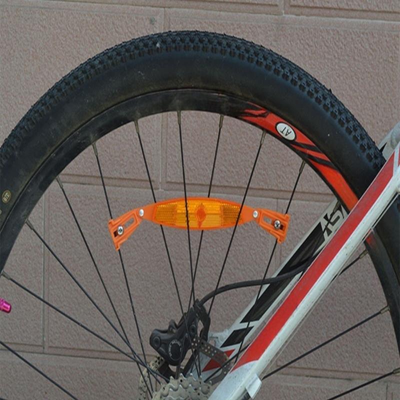 Durability Bicycles Wheel Reflectors For Enhances Night Safety Easy Installation On Mountain And City Bikes