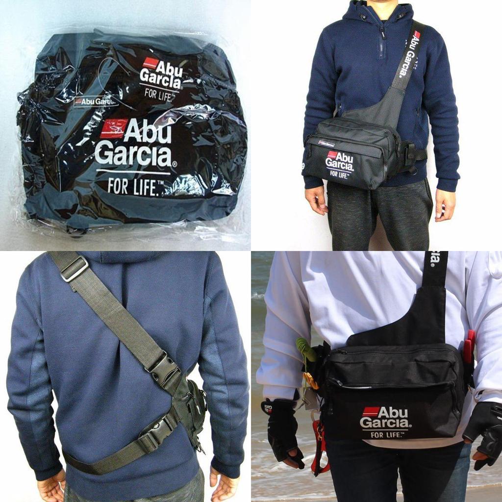 Garcia Fishing Tackle Bag Waterproof 600d Nylon Durable Outdoor Waist Bag**
