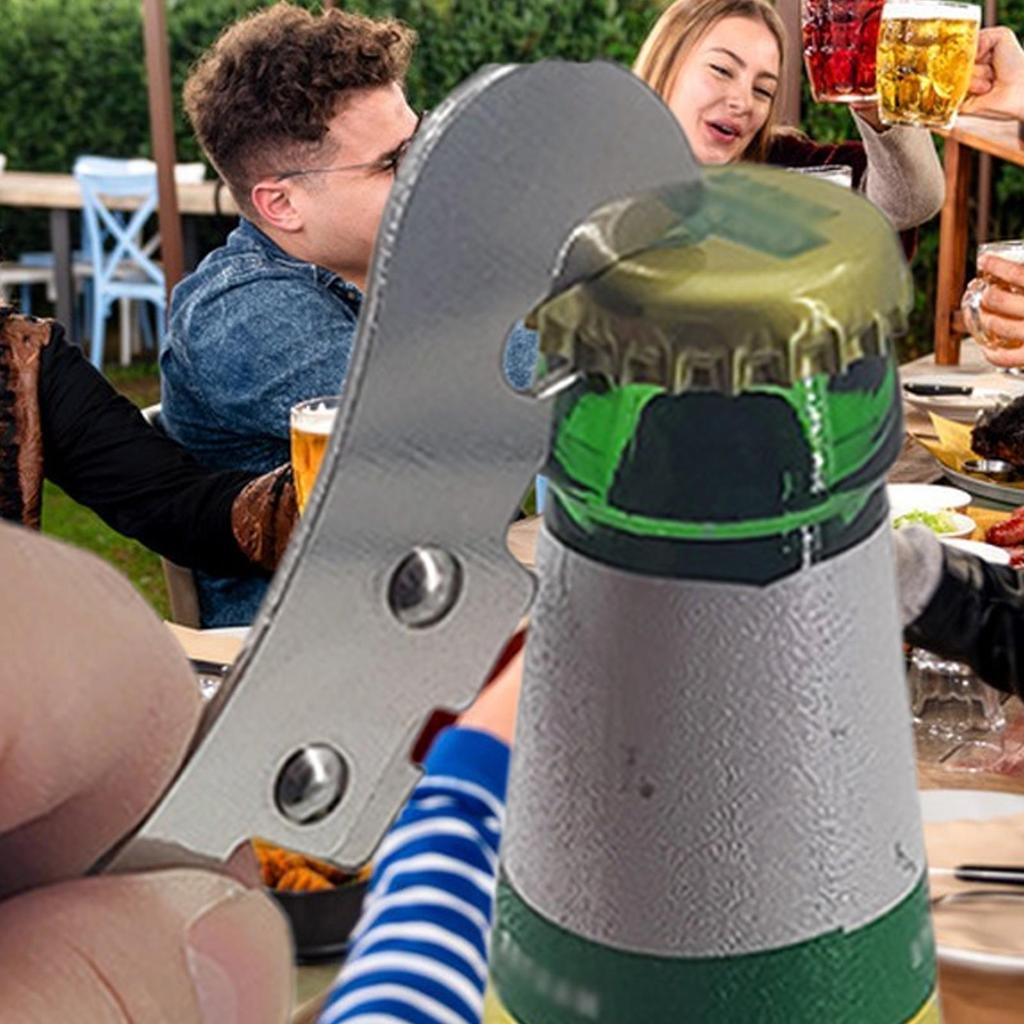 Stainless Steel Manual Bottle Jar Opener Hand Tools Kitchen Accessories Easy Gadgets For Home Restaurant Travel Party