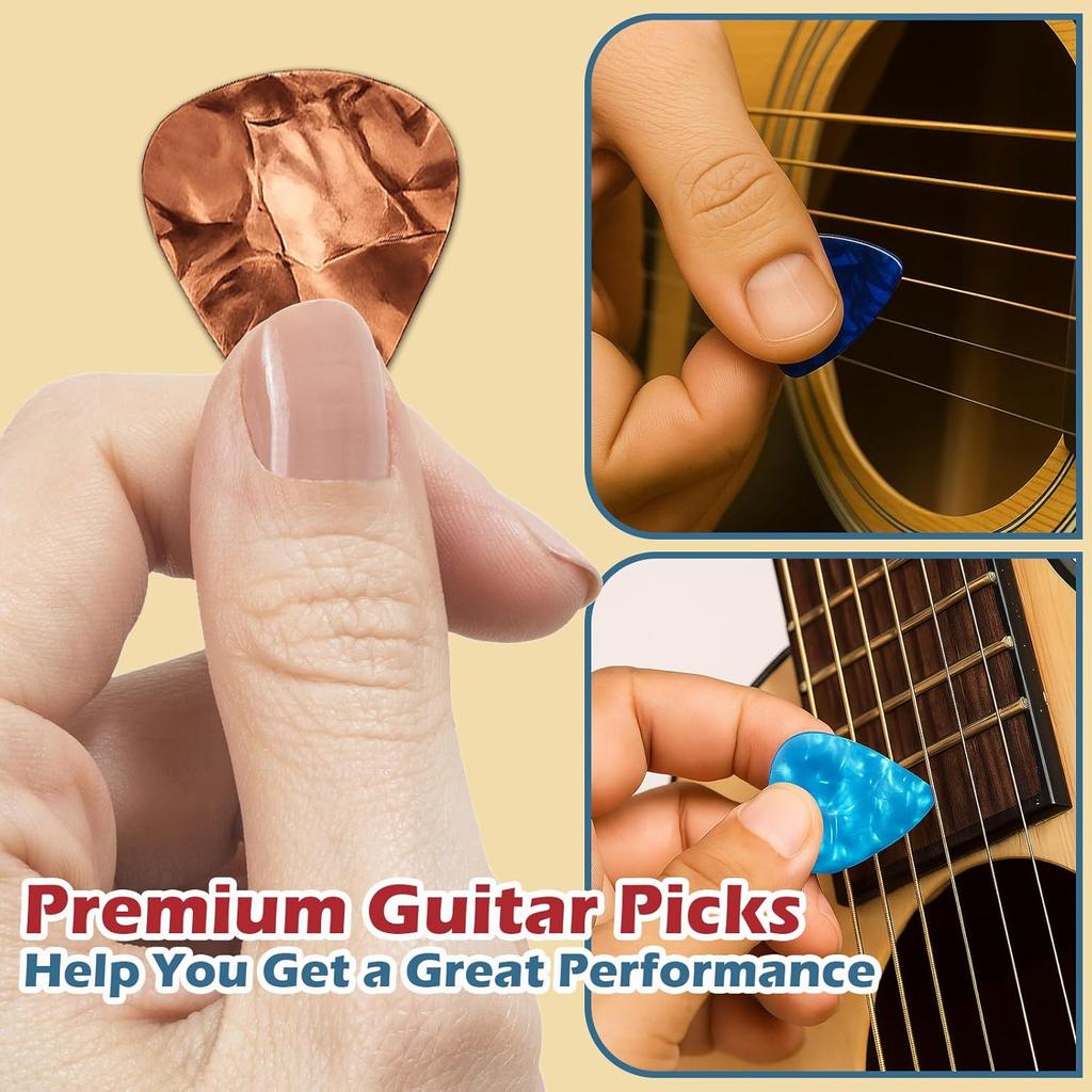 30Pcs Boxed 0.46mm Guitar Picks, Random Cartoon Pattern ABS SLL Picks, for Guitar, Ukulele, Bass, ZSY