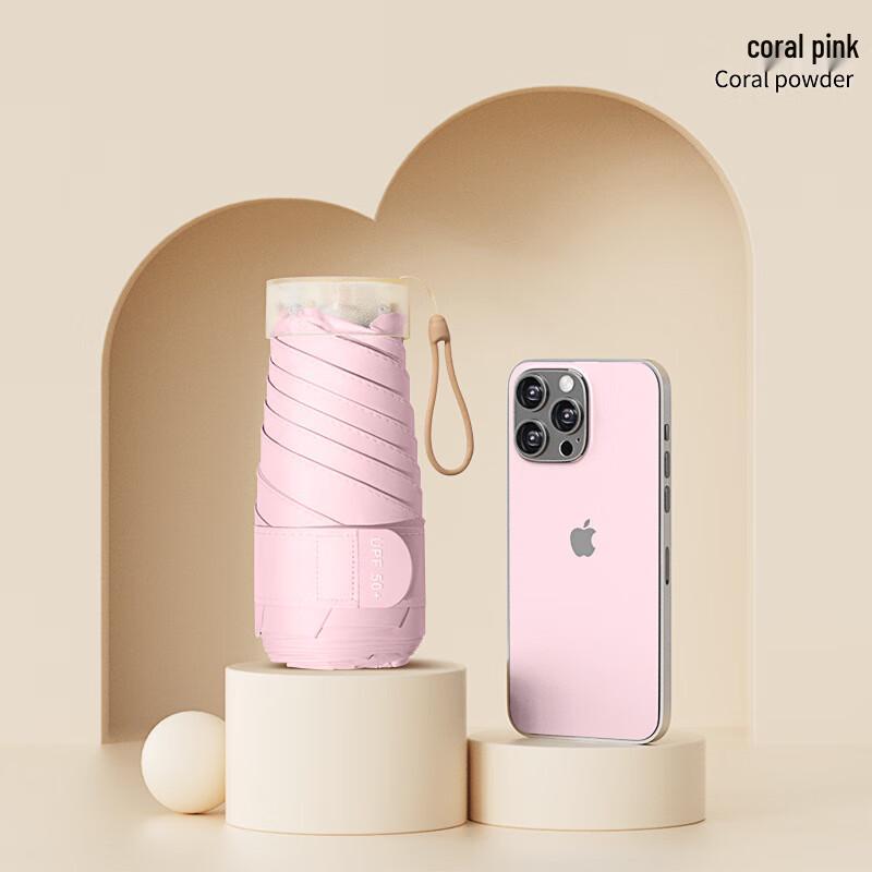 Ultra-Compact Flat 6-Fold Manual Umbrella