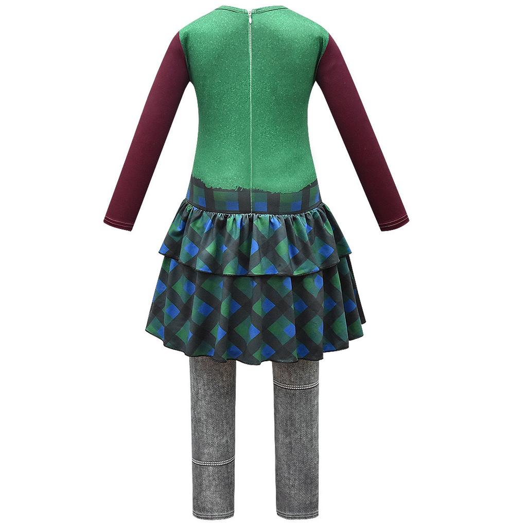 Baby Girls Zombies 2 Lacey Zoey Cosplay Dress Performance Suit Carnival Halloween Costume Party Clothing Sets For Kids