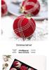 8cm Diamond Flocking Christmas Ball Set - Festive Tree Decorations