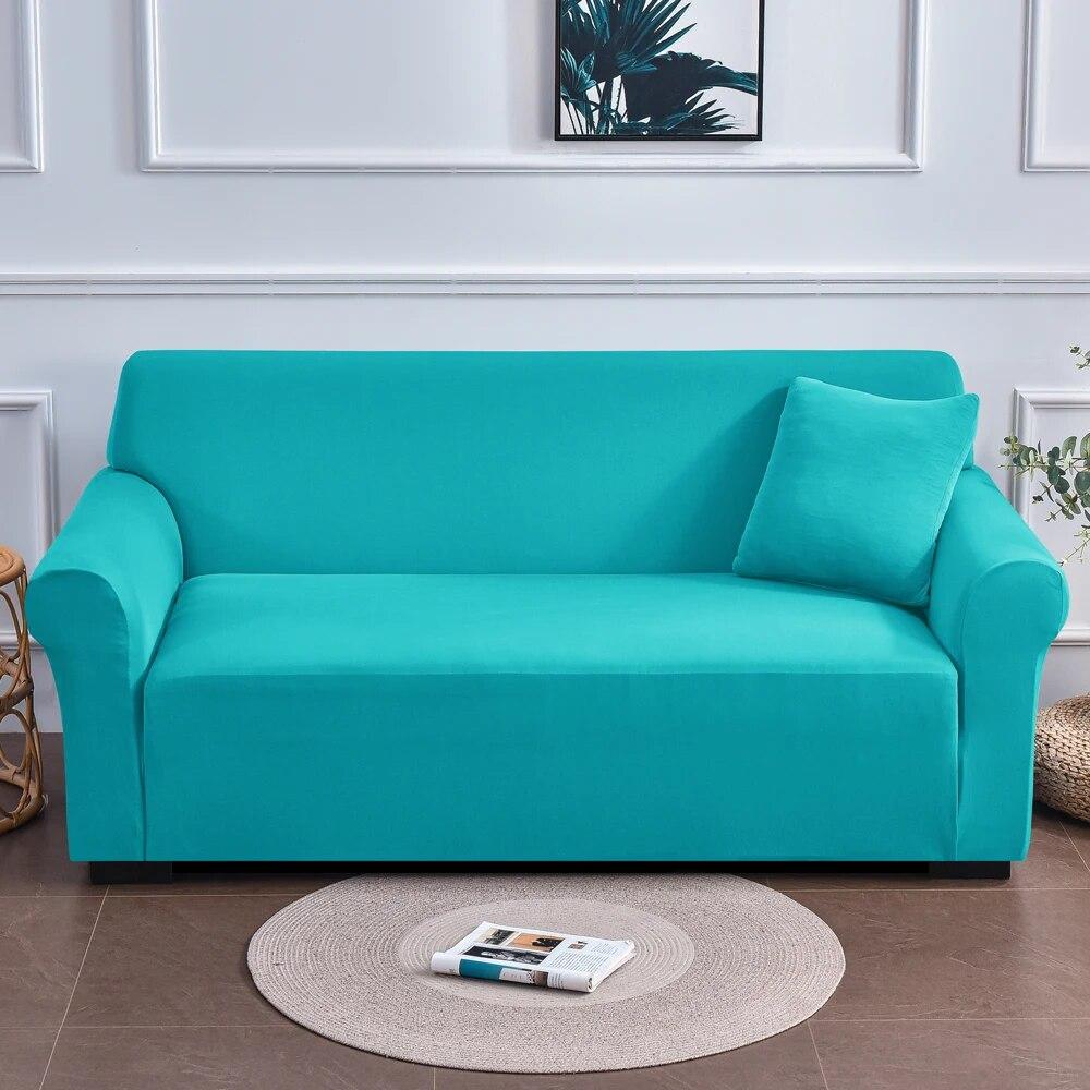 1/2/3/4 Waterproof Elastic Corner Sofa Covers Seats Solid Couch Cover Polyester L Shaped Sofa Slip Protector for Pets and Kids