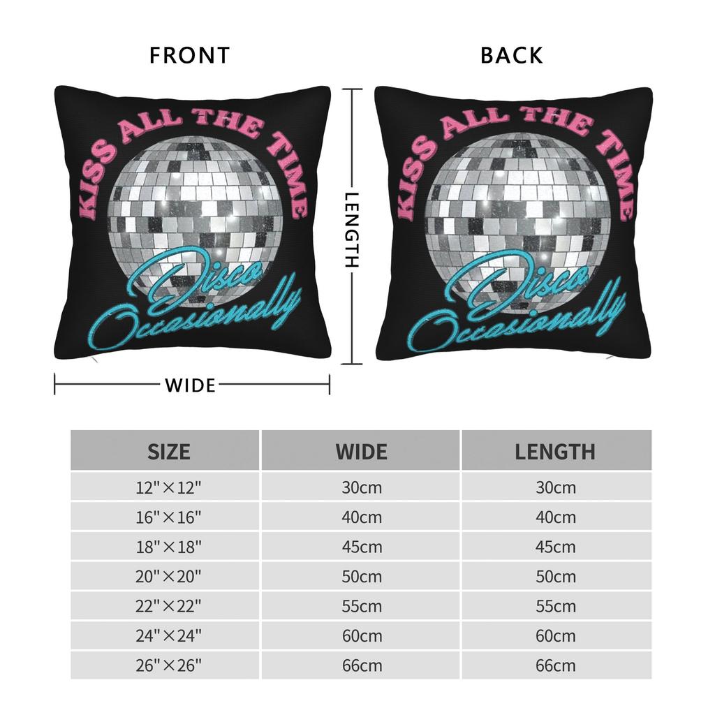 Harrys Styles Kiss All The Time Disco Occasionally Pillowcase Printed Cushion Cover Gift Throw Pillow Case Cover Home Zippered