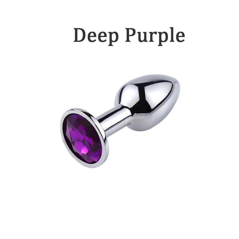 Analplug Sexspielzeug für Frauen Männer Mini rund geformtes Metall Edelstahl glatter Stahl Hintern weiblich männlich