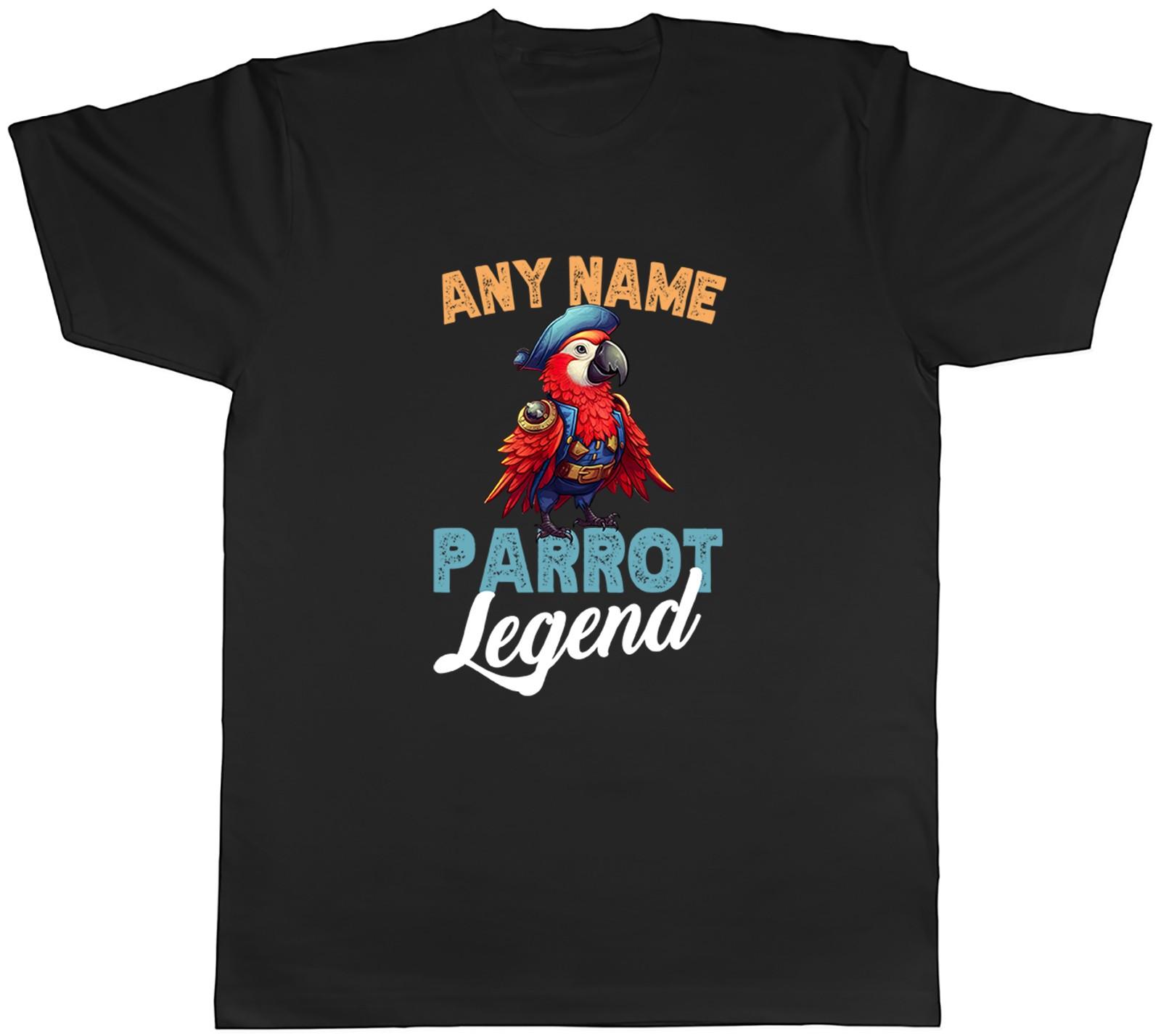 Personalised Any Name Parrot Legend Mens T-Shirt Tee Gift Top S
