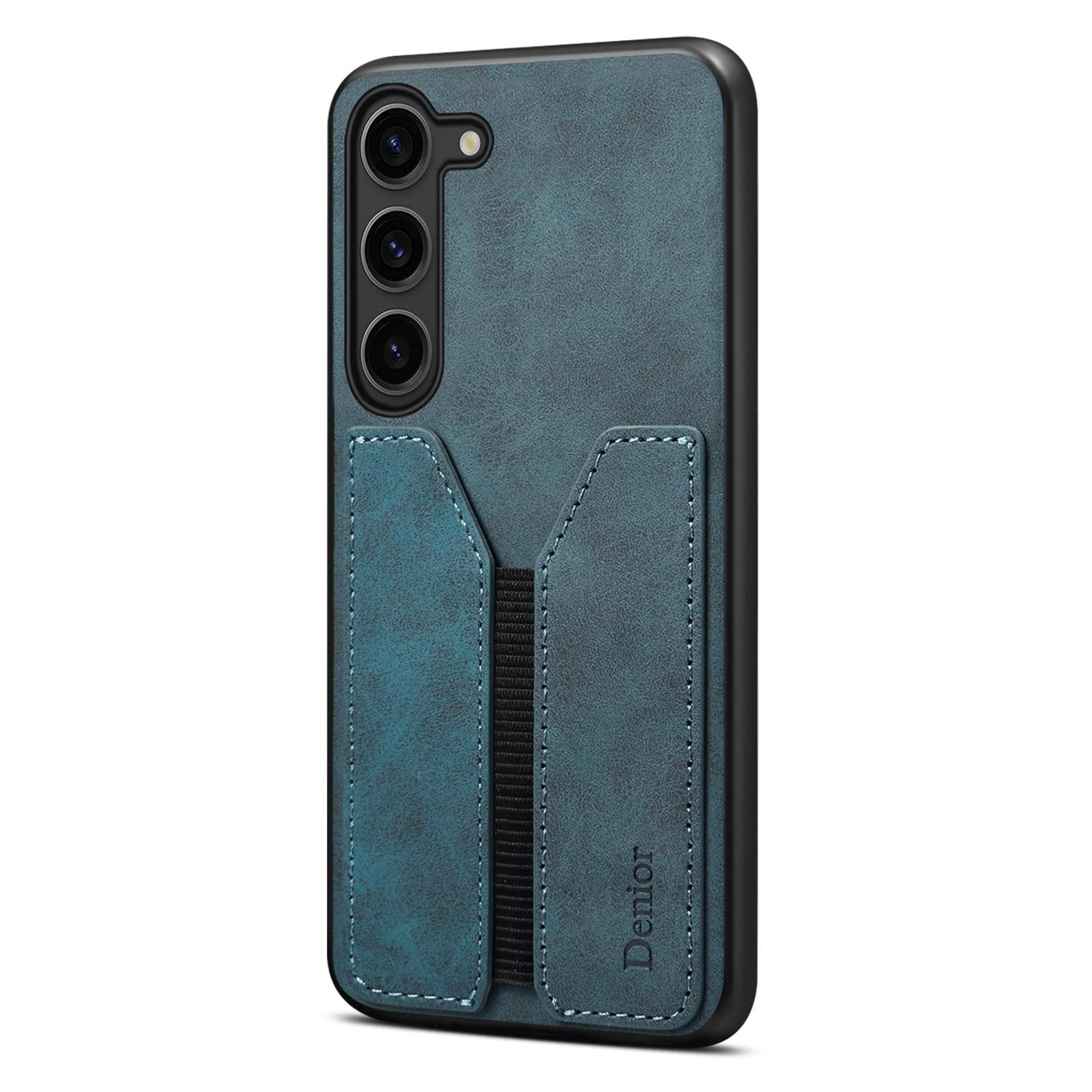

DENIOR For Samsung Galaxy S25 Case Elastic Card Holder PU Leather + TPU + PC Phone Cover A