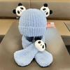 Baby winter warm hat super cute children knitted cute bear scarf cover hat boys and girls ear protection warm hat