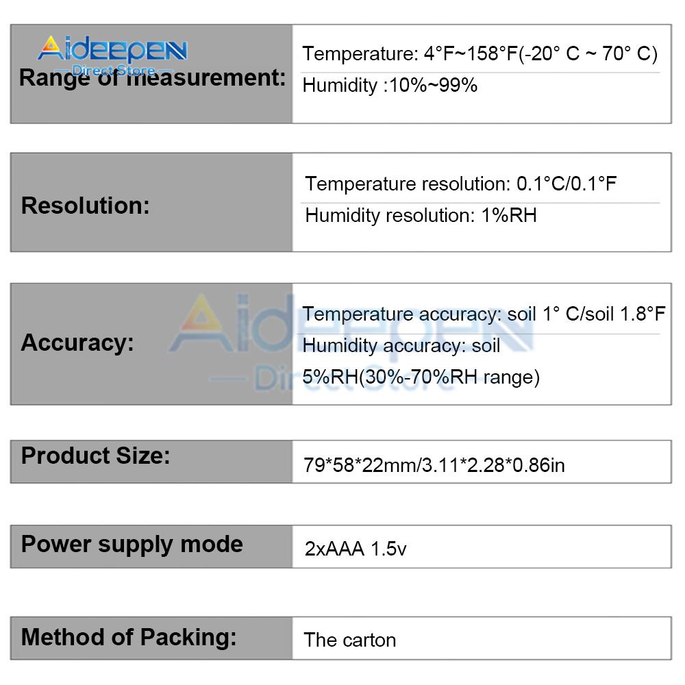 MC40 MC41 Higrometru Digital LCD Termometru de Cameră Monitor Electronic de Temperatură și Umiditate de Interior Stație Meteo Pentru Casă 2