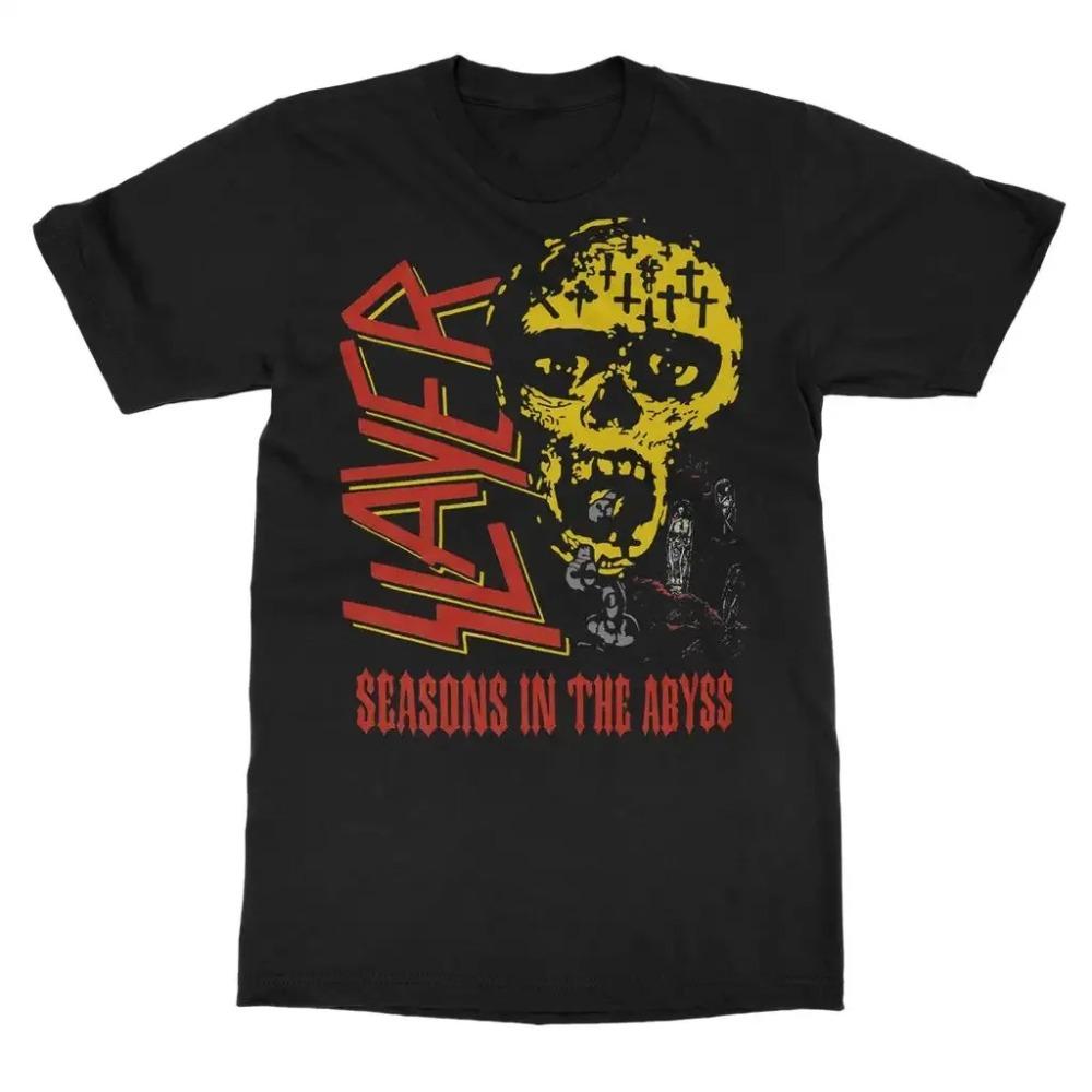 Slayer "South of Heaven" Vintage Grafika Obalu Alba Unisex Bavlněné Pánské Tričko s Nadměrným Střihem Rocková Kapela