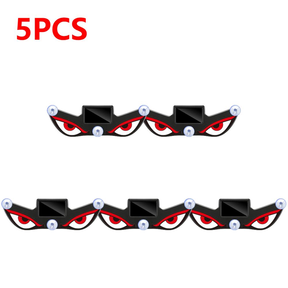 1-5pcs Car LED Devil Eyes Light Decorative Lights USB Warning Lights Dynamic Demon Eye Lights Atmosphere Light Auto Accessories