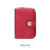 Short Women's Wallet, Retro Multi-card, Two-fold Zipper Card Bag, Coin Change Bag.