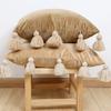 Bohemian Elegance Velvets Cushions Cover with Soft Tassels for Sofa and Bedroom Enhancement