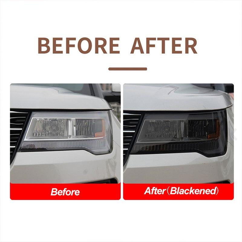 PPF Car Headlight Protective Film Front Light Transparent Blackened TPU Sticker for Ford Explorer 2016-On U502 U625 Accessories