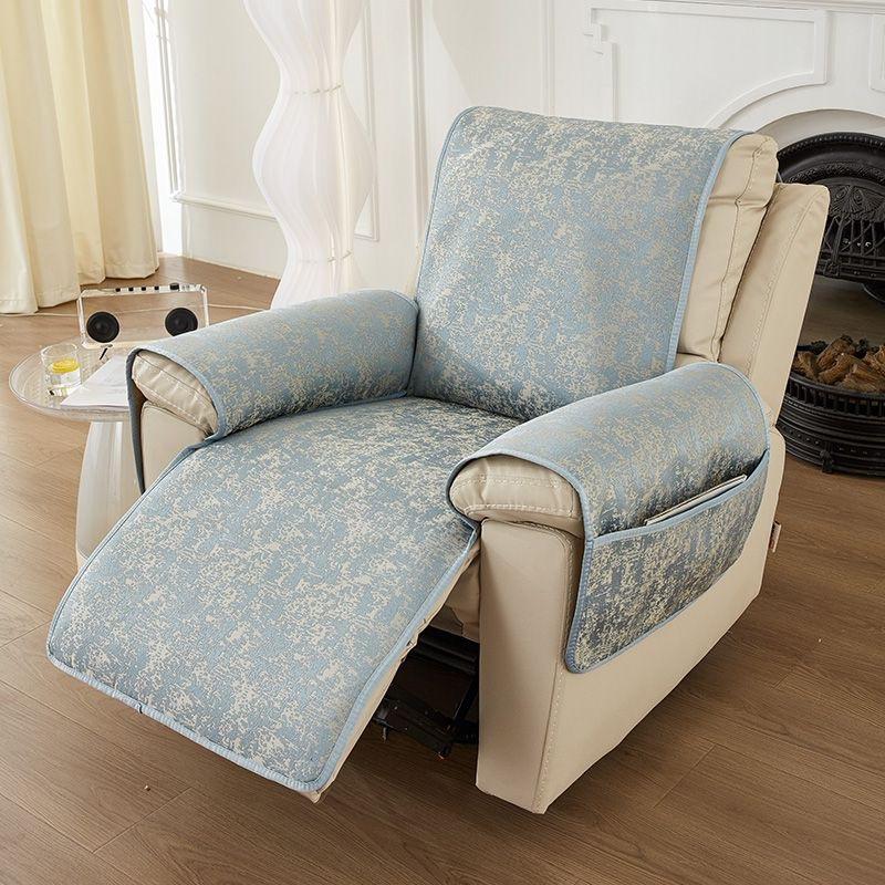 Chenille Sofa Cover for Single Seat Sofa, Non-Slip Couch Cover, Modern Sofa Protector