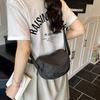 Simple and Trendy Plaid New Leisure Sports Shoulder Messenger Bag Shell Bag Women's Portable Waterproof Nylon