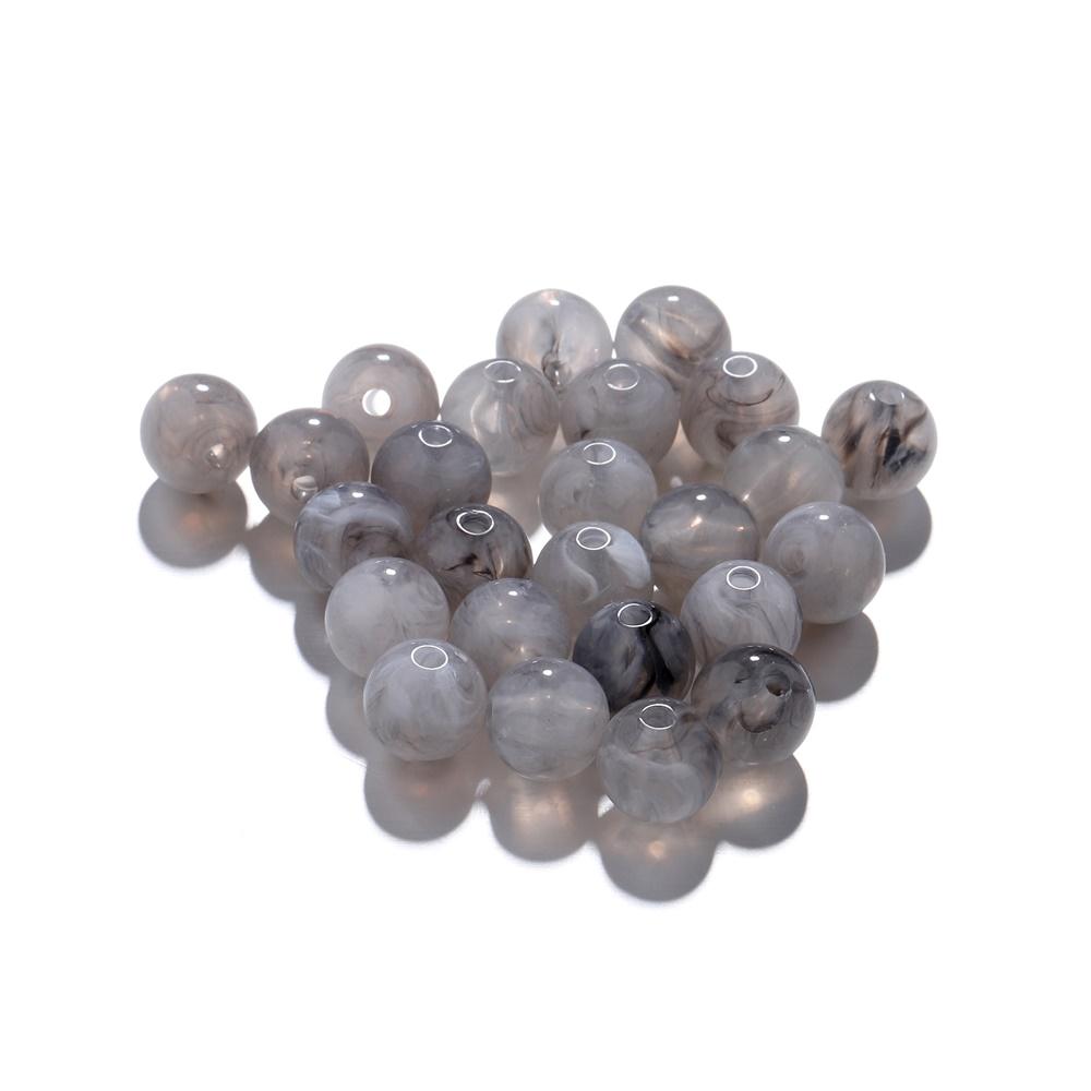 100-200Pcs Colorful Round Imitation Natural Stone Bead Loose Spacer Bead For DIY Necklace Bracelet Jewelry Making Supplies