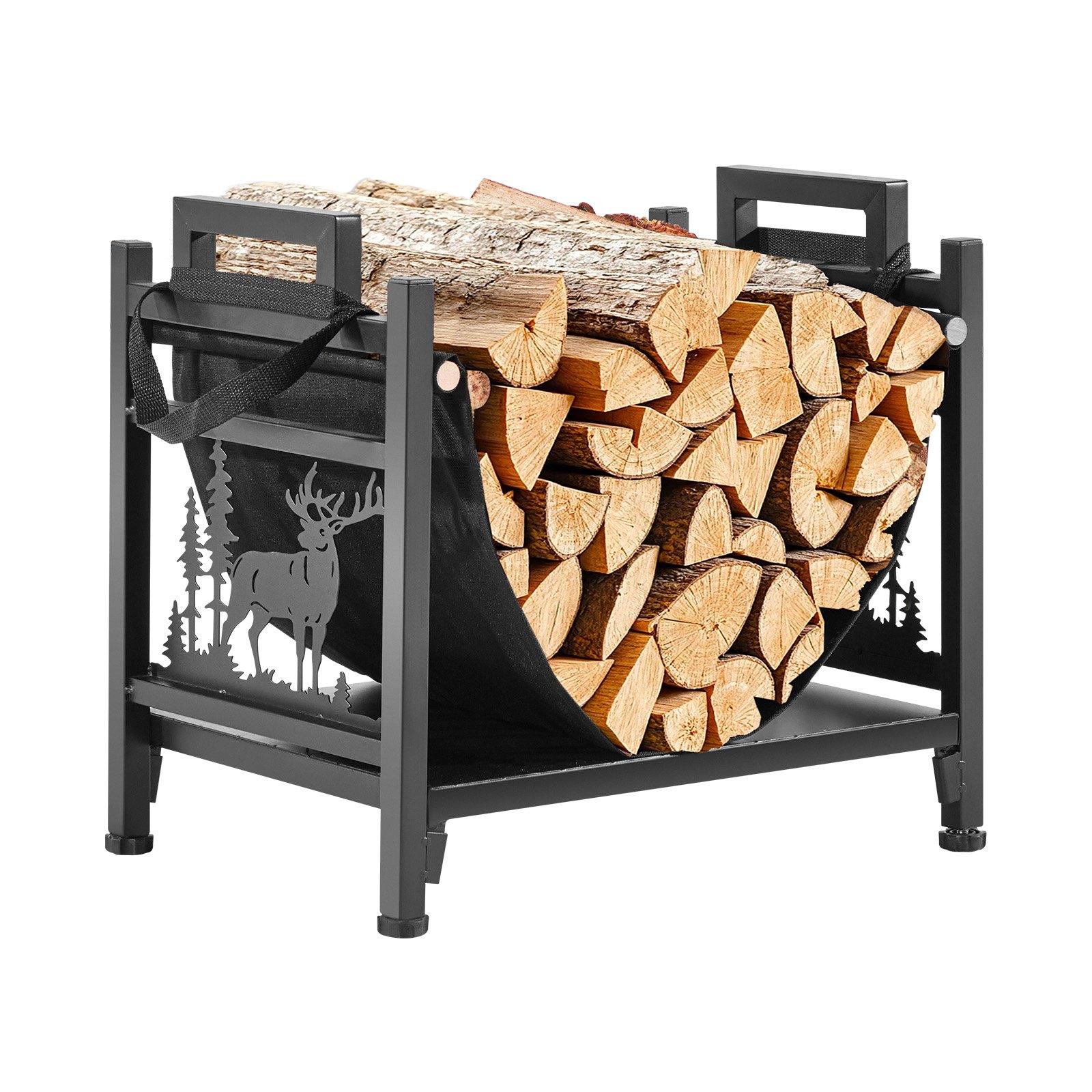 VEVOR Indoor Firewood Rack, 45cm Curved