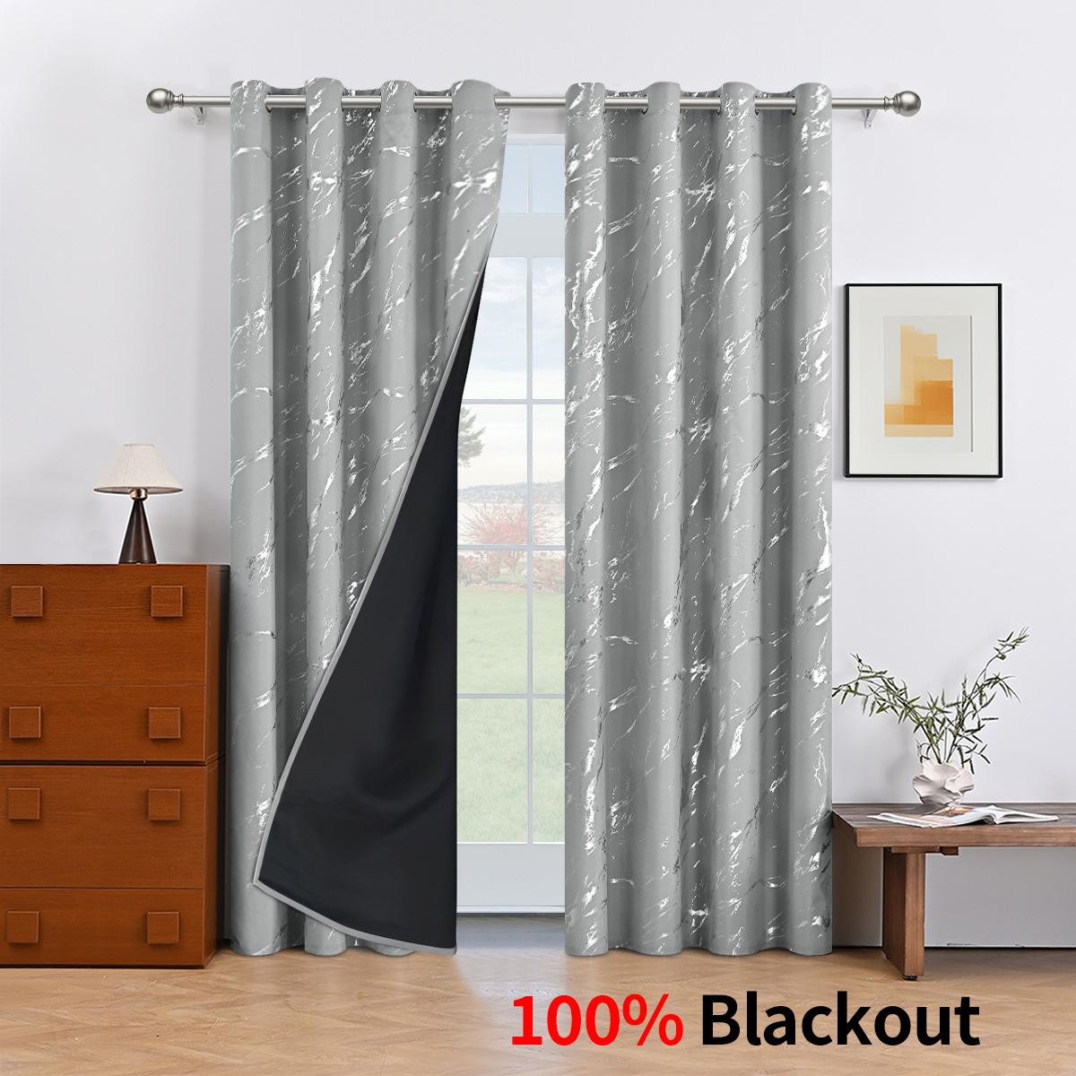 

1 шт. Бронзовая штора с мраморным принтом для спальни, гостиной, затемняющая, солнцезащитная, домашний декор 100 * 250cm piece