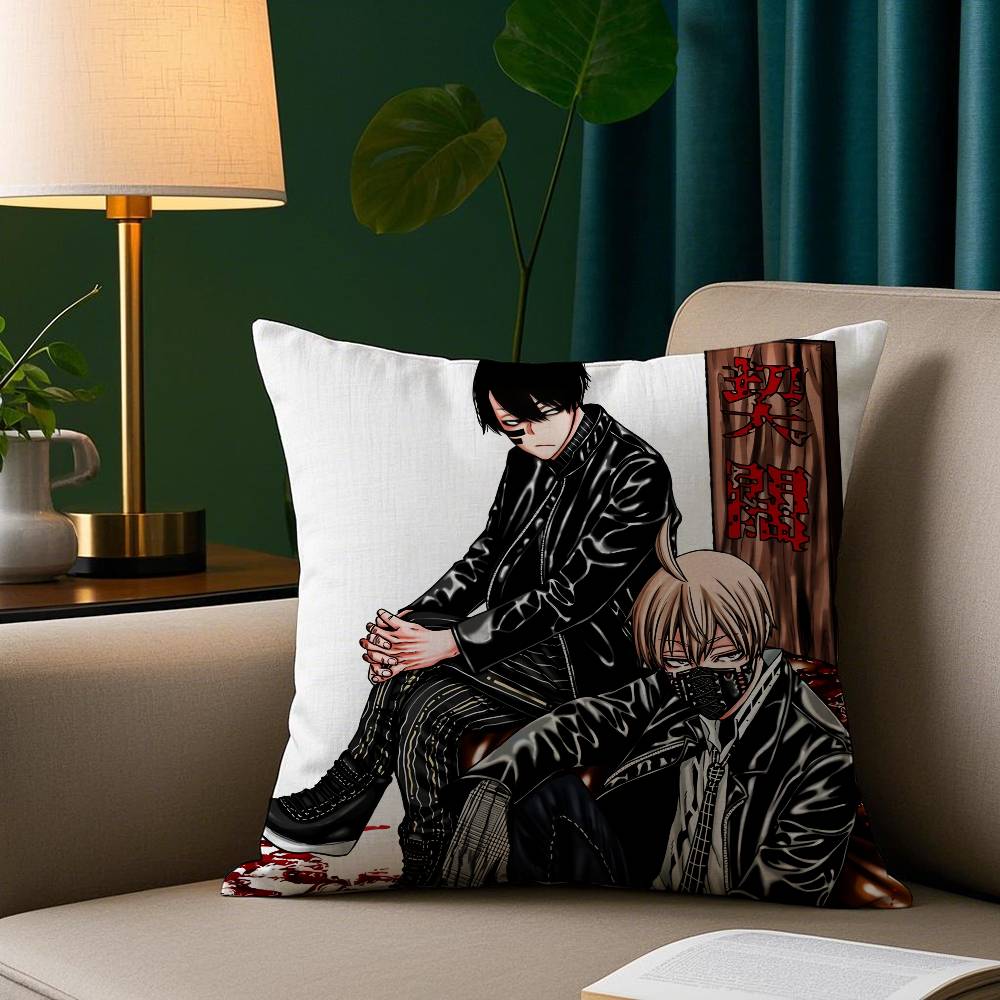 Anime T-Tougen A-Anki Pillow Case Cozy Plush Pillow Cover Double Side Printed – Home Gift for Bedroom Decor