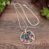 New Enamel Color Round Hollow Ginkgo Biloba Long Pendant Ladies Versatile Premium Ginkgo Biloba Long Necklace