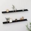 Day and Night - Day and Night Wall Shelves 2 Units Black 100x9x3 Cm