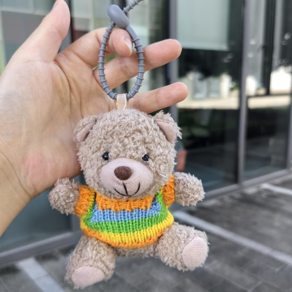 Taschenanhänger Kamera Braunbär Rucksack Plüschpuppe Auto Schlüsselanhänger Schmuck Auto Puppe Tasche