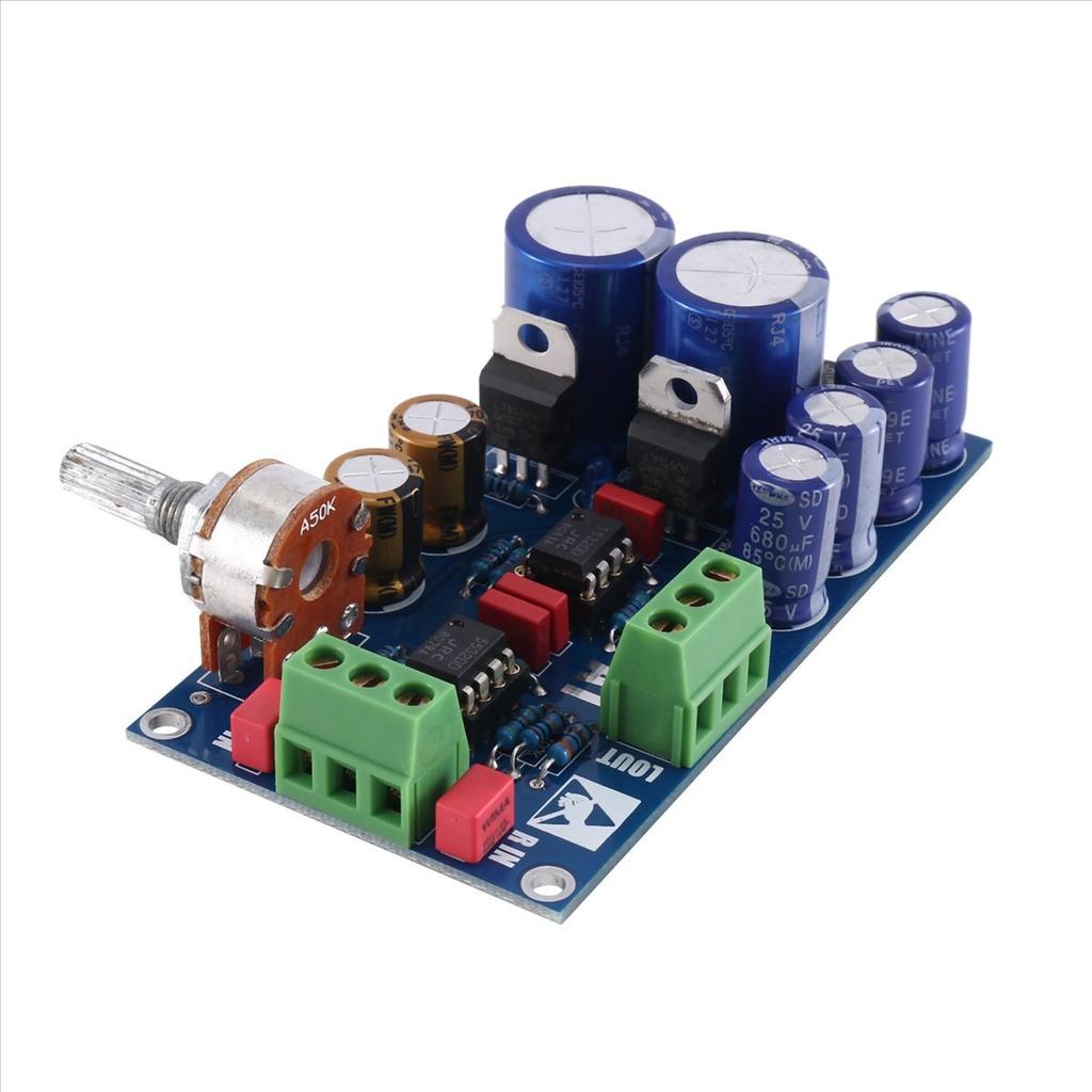 BHBL Low Noise OP AMP Preamplifier Board 5532 Input Preamp Base on Music Fidelity A1