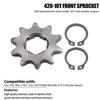 420-10T Sprocket Front Sprocket for Bike Dirt Pit Bike mini ATV 4-Wheeler Universal Motorcycle