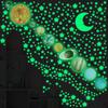 Luminous Universe Planet Starry Sky Layout Room Bedroom Fluorescent Self-adhesive DIY Ceiling Wall Sticker