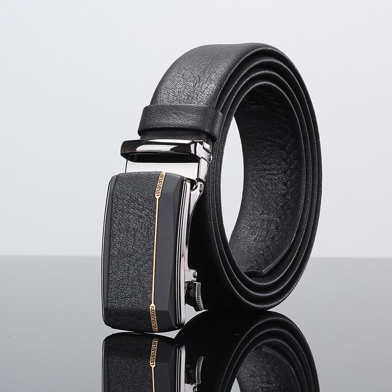 

Ремень мужской Advanced Sense First Layer Flower Skin Business Bag кожаная пряжка мужская одежда автоматическая пряжка подарки можно настроить 105cm-125cm