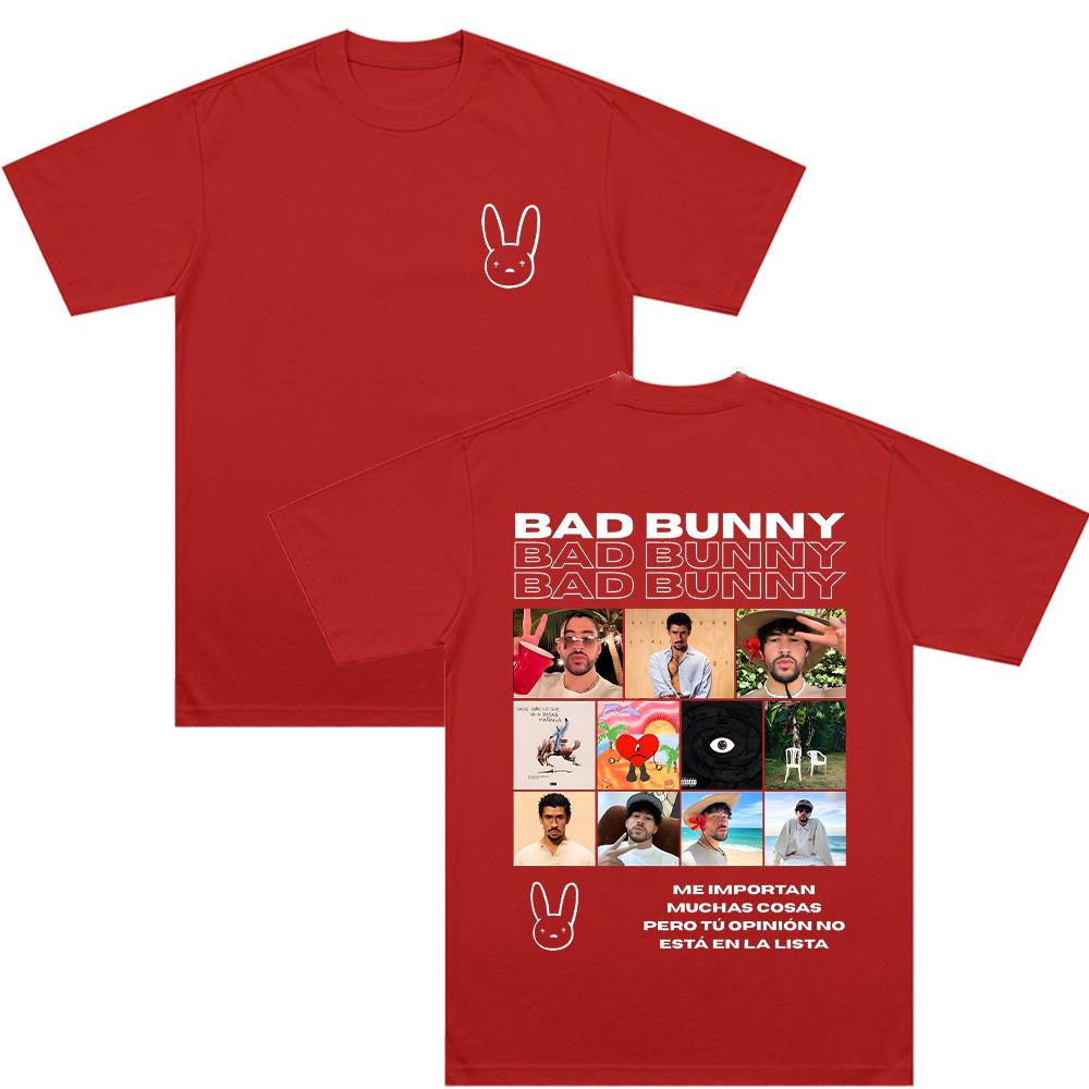 

Bad Bunny Benito Bowl Dtmf Debi Tirar Mas Fotos T Shirts Unisex Women Clothing Harajuku High Quality Clothes Cotton Tops Fans Gift S