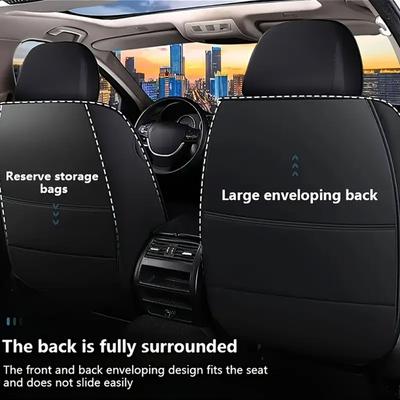 1/2PCS Universal PU Leather Set Car Seat Covers Full Surround Protection Easy Installation & Maintenance Front Car Seat Covers