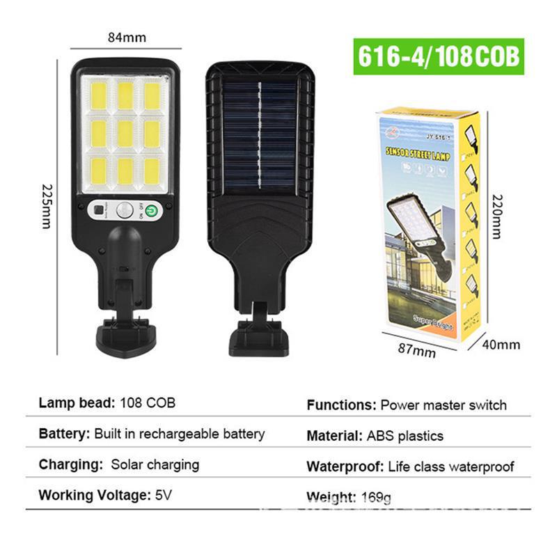 Super Bright Solar COB Wall & Courtyard Sensor Lights