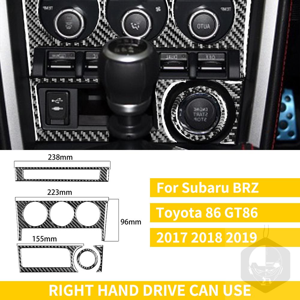 Pro Subaru BRZ Toyota 86 GT86 2017 2018 2019 Carbon Fiber Car příslušenství Držák řadicí páky Obložení klimatizace