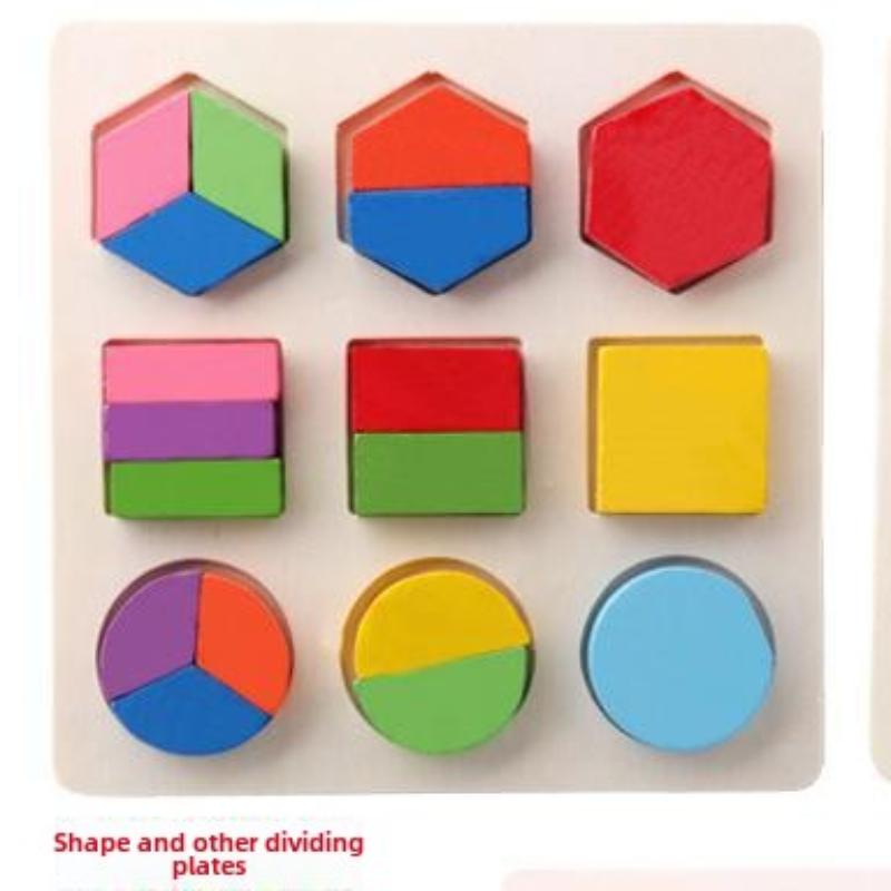 Wooden Shape Sorter Puzzle Board Educational Toys for Toddlers, Early Learning Geometric Sorting Board for Kids Age 1-3 Years