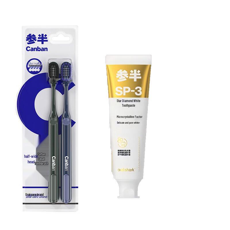 

Набор: Зубная щетка Sanban с широкой головкой и Отбеливающая зубная паста