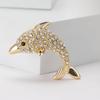Mote Legering Rhinestone Delfin Brosje Søt Delikat Dame Draktdressjakke Corsage Ornament Nål