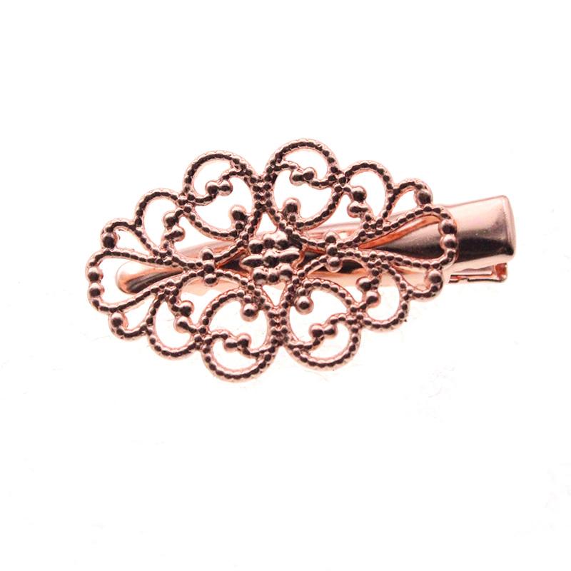 2pcs/lot 20x36mm Copper Hair Claws Accessories for Women Hair Clips Findings Prong Alligator Hairpin for DIY Hair Jewelry Making